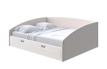 Кровать в спальню Bono 180х200, Флок (Бентлей Айвори) в Магадане