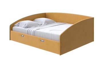 Спальная кровать Bono 180х200, Микрофибра (Diva Шафран) в Магадане