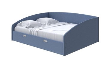 Кровать в спальню Bono 180х200, Велюр (Scandi Cotton 22 Морская гроза) в Магадане