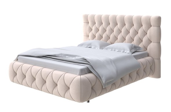 Спальная кровать Castello 160х200, Велюр (Ultra Суфле) в Магадане - изображение
