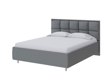 Кровать спальная Chessy 160х200, Рогожка (Savana Grey (серый)) в Магадане - предосмотр