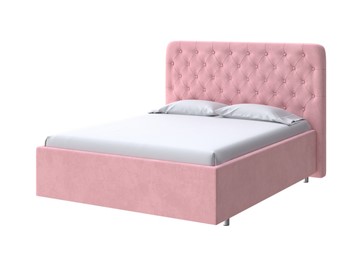 Кровать спальная Classic Large 160х200, Велюр (Casa Жемчужно-розовый) в Магадане