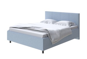Спальная кровать Como (Veda) 3 160х200, Велюр (Scandi Cotton 21 Китайский Голубой) в Магадане