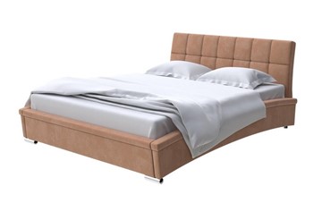Кровать 2-спальная Corso-1L 140x200, Микровелюр (Manhattan Брауни) в Магадане