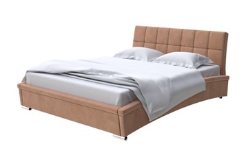 Кровать 2-спальная Corso-1L 160x200, Микровелюр (Manhattan Брауни) в Магадане