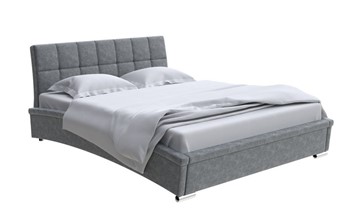 Двуспальная кровать Corso-1L 180х200, Велюр (Gratta 4 Серый космос) в Магадане