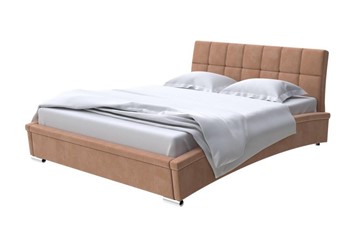 Кровать спальная Corso-1L 200x200, Микровелюр (Manhattan Брауни) в Магадане