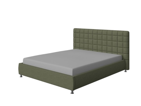 Кровать в спальню Corso-3 160х200, Искусственная шерсть (Лама Авокадо) в Магадане - изображение