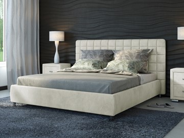 Спальная кровать Corso-3 180x200, Велюр (Лофти лён) в Магадане