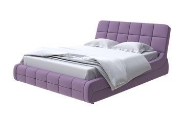 Спальная кровать Corso-6 140x200, Экокожа (Слива) в Магадане