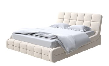 Спальная кровать Corso-6 140x200, Искусственная шерсть (Лама Бежевый) в Магадане