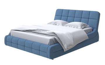 Кровать 2-спальная Corso-6 140x200, Искусственная шерсть (Лама Индиго) в Магадане
