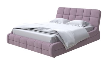 Двуспальная кровать Corso-6 140x200, Рогожка (Тетра Слива) в Магадане