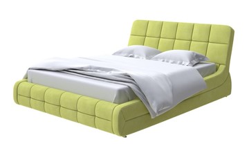 Спальная кровать Corso-6 140x200, Рогожка (Тетра Яблоко) в Магадане