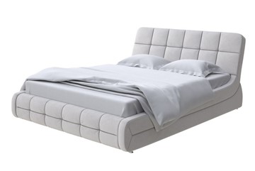 Кровать 2-спальная Corso-6 140x200, Велюр (Ultra Серый камень) в Магадане