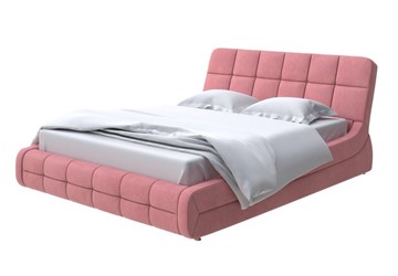 Кровать 2-спальная Corso-6 140x200, Велюр (Ultra Ягодный сорбет) в Магадане