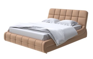 Спальная кровать Corso-6 160х200, Экокожа (Бронзовый перламутр) в Магадане