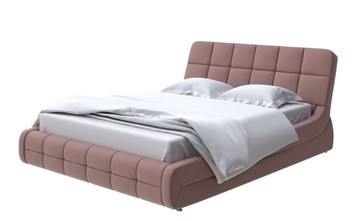 Спальная кровать Corso-6 160х200, Экокожа (Молочный шоколад) в Магадане