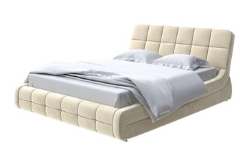 Спальная кровать Corso-6 160х200, Велюр (Лофти Айвори) в Магадане