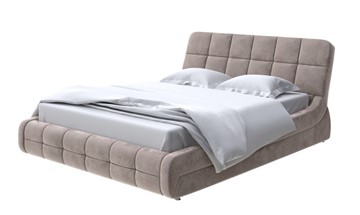 Двуспальная кровать Corso-6 160х200, Велюр (Лофти Кофейный) в Магадане