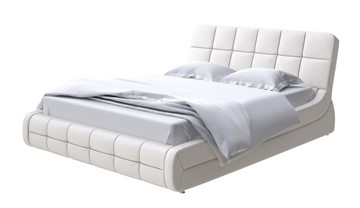 Спальная кровать Corso-6 160х200, Велюр (Scandi Cotton 3 Лён) в Магадане