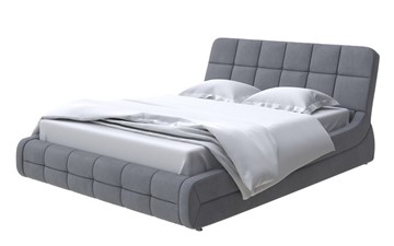 Двуспальная кровать Corso-6 160х200, Велюр (Ultra Мокрый асфальт) в Магадане