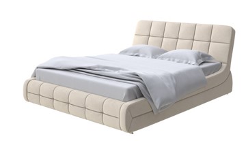 Спальная кровать Corso-6 160х200, Велюр (Ultra Песочный) в Магадане - предосмотр