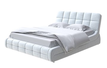 Спальная кровать Corso-6 180х200, Флок (Бентлей Светло-серый) в Магадане