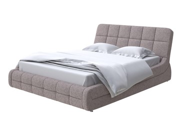 Кровать 2-спальная Corso-6 180х200, Рогожка (Levis 25 Светло-коричневый) в Магадане