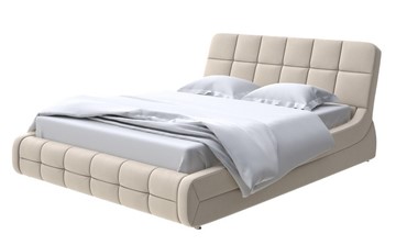 Кровать в спальню Corso-6 180х200, Велюр (Forest 4 Бежевый) в Магадане