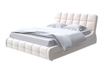 Кровать двуспальная Corso-6 200х200, Флок (Бентлей Айвори) в Магадане