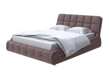 Кровать двуспальная Corso-6 200х200, Флок (Бентлей Кофейный) в Магадане