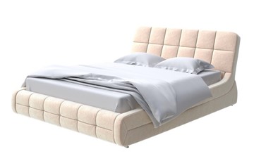 Кровать двуспальная Corso-6 200х200, Флок (Бентлей Песок) в Магадане