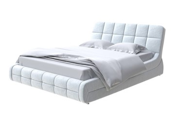 Кровать 2-спальная Corso-6 200х200, Флок (Бентлей Светло-серый) в Магадане