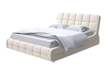 Кровать двуспальная Corso-6 200х200, Искусственная шерсть (Лама Бежевый) в Магадане