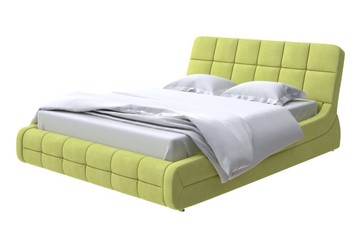 Кровать спальная Corso-6 200х200, Рогожка (Тетра Яблоко) в Магадане