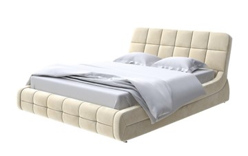 Спальная кровать Corso-6 200х200, Велюр (Лофти Айвори) в Магадане