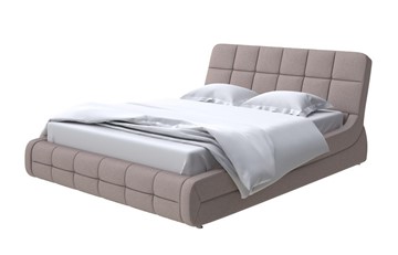 Кровать в спальню Corso-6 200х200, Велюр (Scandi Cotton 24 Капучино) в Магадане