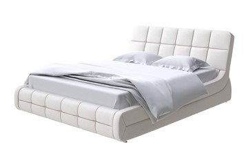 Кровать в спальню Corso-6 200х200, Велюр (Scandi Cotton 3 Лён) в Магадане