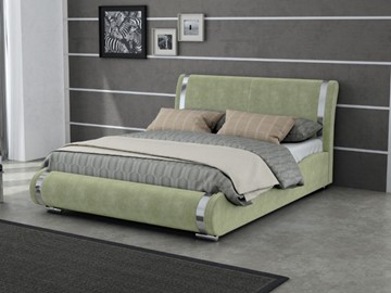 Кровать спальная Corso-8 200x200, Велюр (Лофти Олива) в Магадане