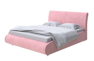 Кровать двуспальная Corso-8 Lite 140x200, Велюр (Casa Жемчужно-розовый) в Магадане