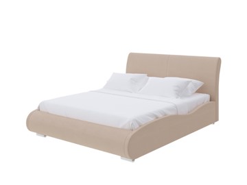 Кровать 2-спальная Corso-8 Lite 180х200, Велюр (Forest 730 Миндальный) в Магадане