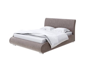 Кровать двуспальная Corso-8 Lite 200x200, Рогожка (Levis 25 Светло-коричневый) в Магадане