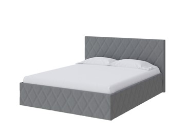 Кровать спальная Fresco 200х200, Рогожка (Savana Grey (серый)) в Магадане
