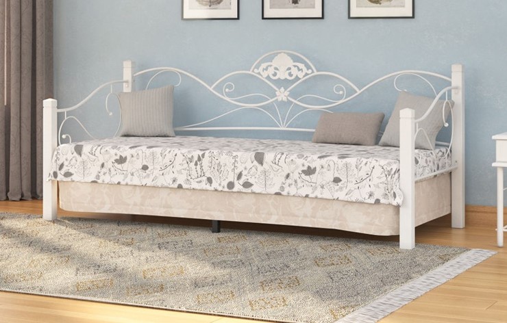 Односпальная кровать Garda 2R софа 90х200, белый в Магадане - изображение 1