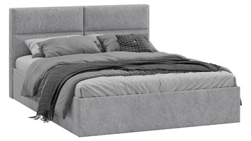 Кровать спальная Глосс Тип 1 (Микровелюр Wellmart Silver) в Магадане
