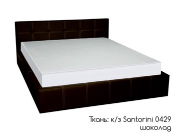 Двуспальная кровать Грета 160х200 (шоколад) с основанием в Магадане