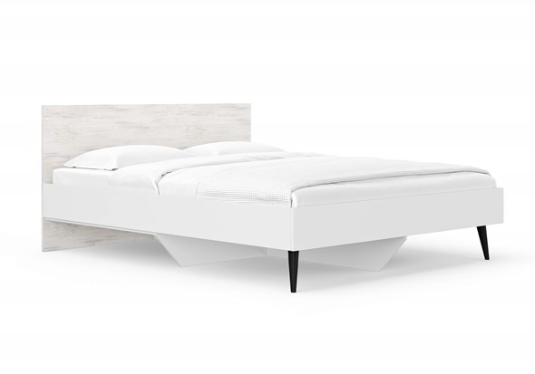 Спальная кровать Ines 160х200, Ясмунд (Белый) в Магадане - изображение