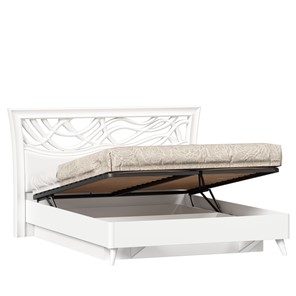 Кровать в спальню 1600 с подъёмным механизмом Джулия (Белый) ЛД 695.060.000.002 в Магадане