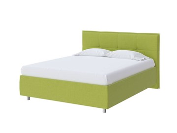 Спальная кровать Lino 160х200, Рогожка (Тетра Яблоко) в Магадане - предосмотр